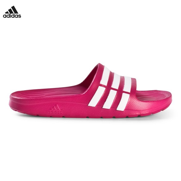 Adidas Girls Durango Slides Sandals Pink Kids 5 6 - Picture 5 of 9
